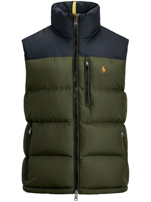 Polo Pony-embroidered gilet - Green