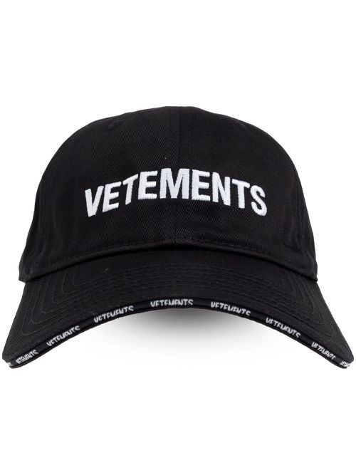 Embroidered cap - Black