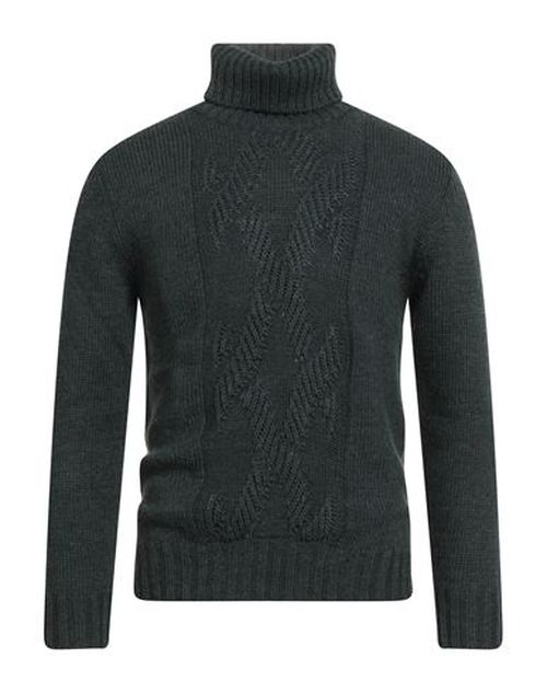 Man Turtleneck Green Size 42 Acrylic, Alpaca wool, Wool, Viscose