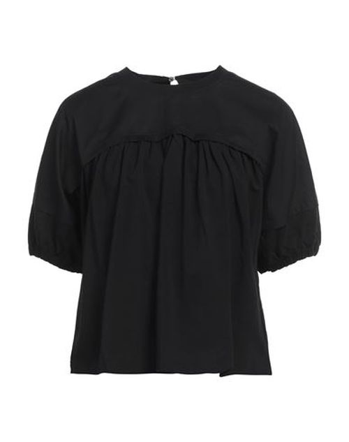 Alpha Studio Woman Top Black Size 8 Cotton, Elastane