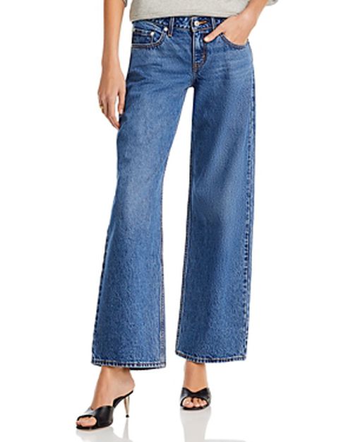 Loose Low Rise Wide Leg Jeans in Real Recognize Real