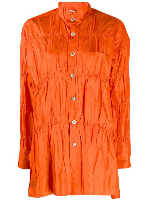 Crushed effect shirt - Orange