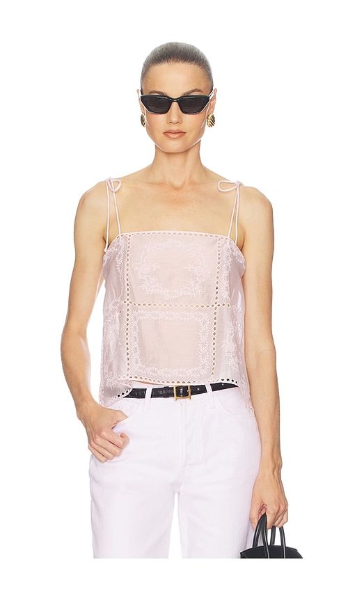 Helsa Handkerchief Camisole in Pink