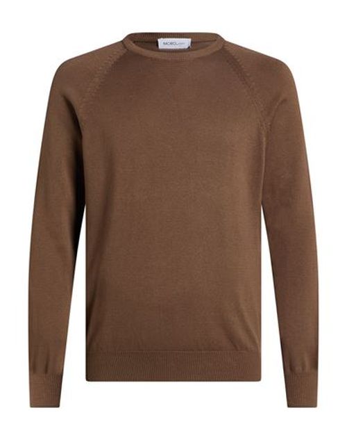 Man Sweater Dark brown Size XL Cotton, Elastane