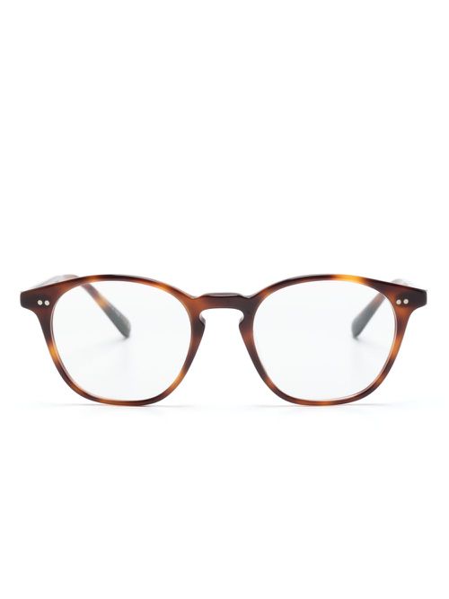 Ronne pantos-frame glasses - Brown