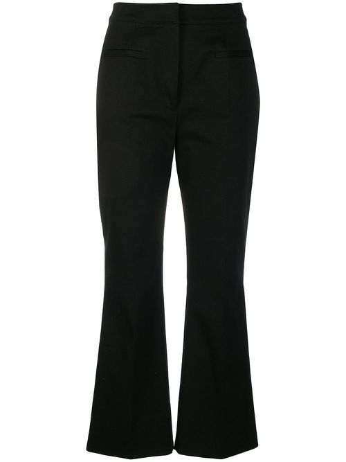 Flared tailored trousers - Black