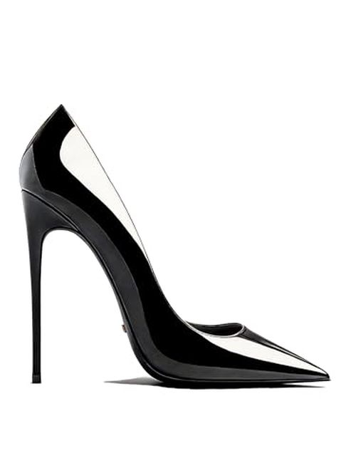VOGEL VERE Women's High Heel Pumps 4 Inch Pointed Toe Stiletto - 10cm Sexy Dress Shoes for Women