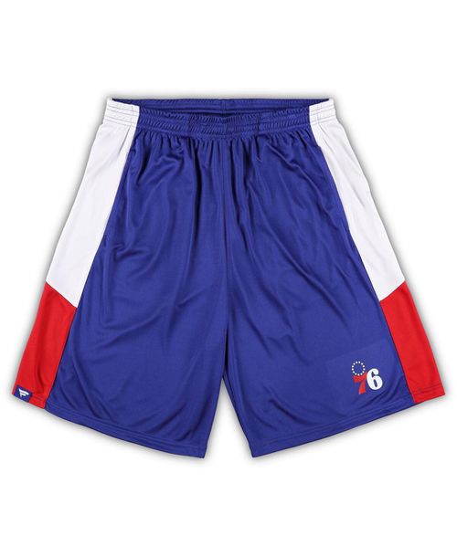 Men's Royal Philadelphia 76ers Big and Tall Champion Rush Practice Shorts - Royal