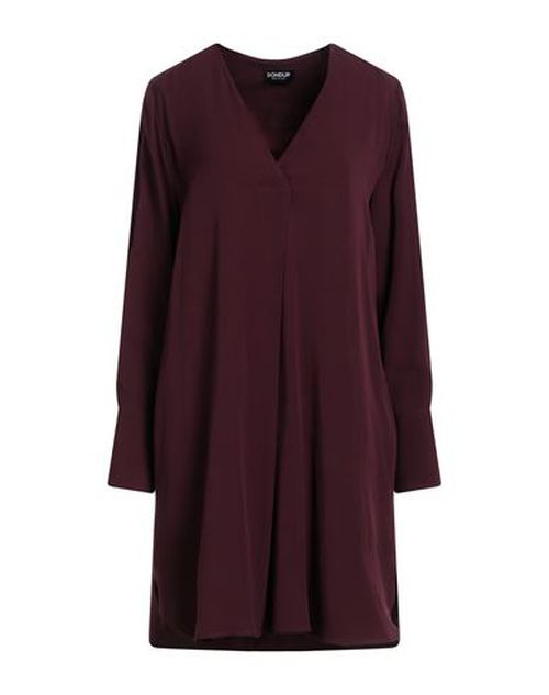 Woman Mini dress Burgundy Size 12 Acetate, Viscose