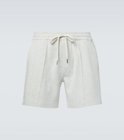 Cotton, silk, and cashmere shorts