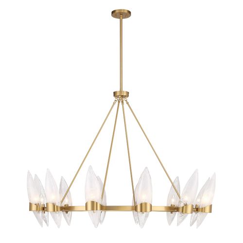 Nouvel 12-Light Chandelier in Warm Bra