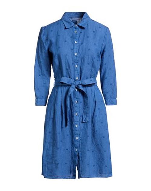 Woman Mini dress Slate blue Size 6 Linen
