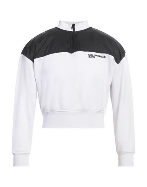 Man Sweatshirt White Size XS Cotton, Polyester