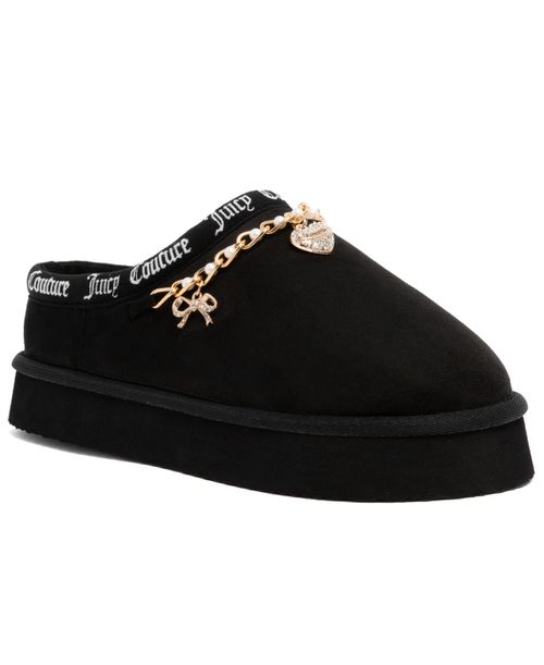Women's Orlagh Charm Round Toe Platform Slippers - Black
