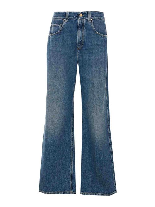 Contemporary loose denim pants