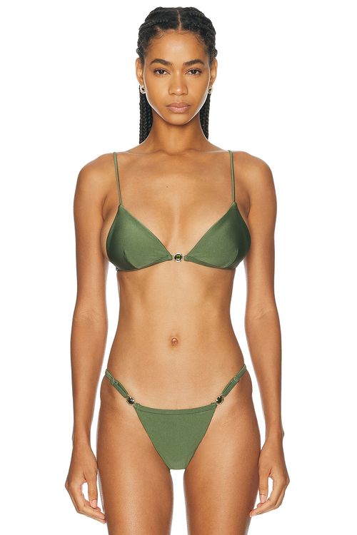 Bananhot Emi Lynn Bikini Top in Olive