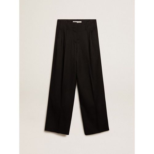 Golden Goose - Women’s Black Wool Gabardine Pants, Woman