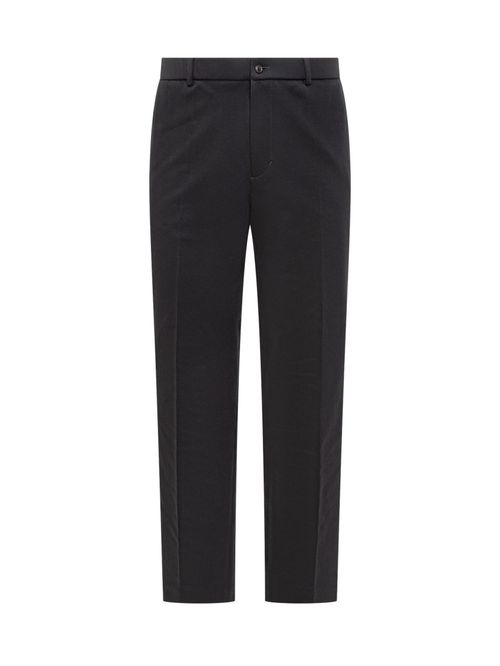 Blue Tailored Flat Front Pants