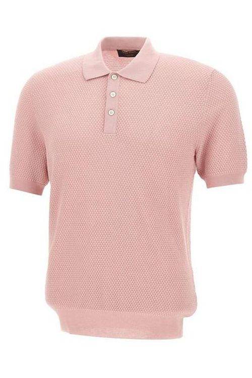 Gran Sasso Ribbed Trim Polo Shirt