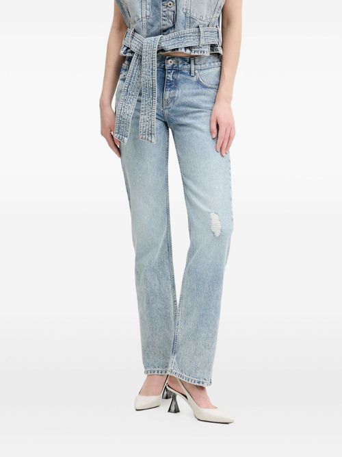 Acid-wash jeans - Blue