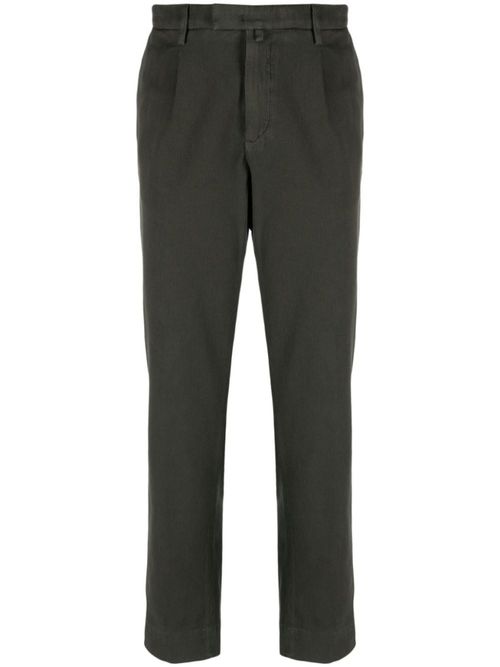 Olive Cotton Trousers