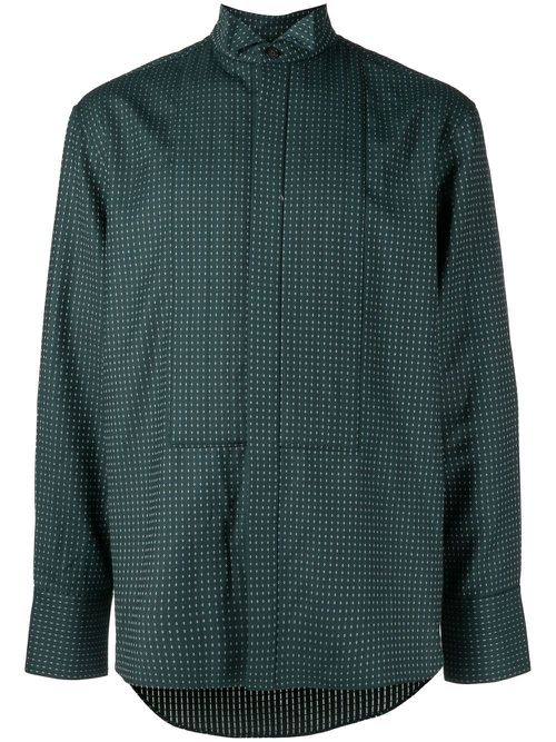 X ANOWHEREMAN spot-print shirt - Green