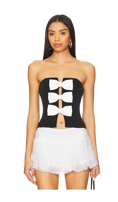 MAJORELLE Kora Bustier Top in Black. -  XS also in L, M