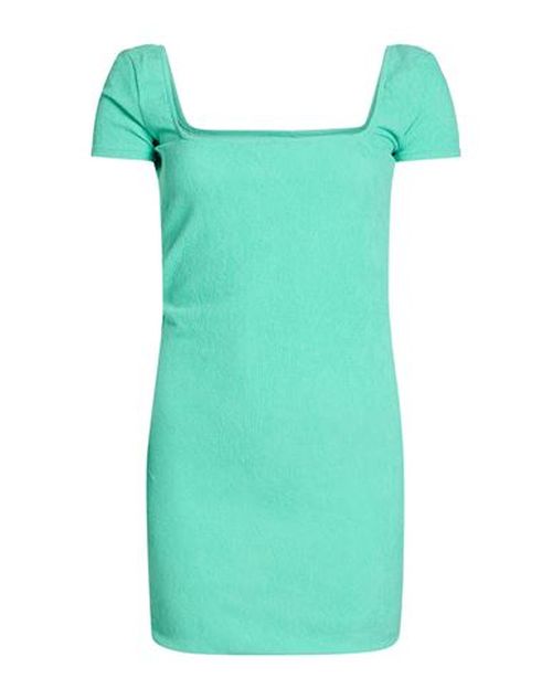 Woman Mini dress Green Size S Polyester, Polyamide, Elastane