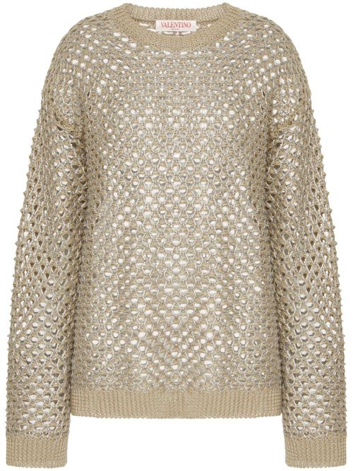 Open-knit linen jumper - Neutrals