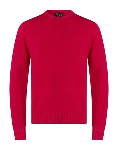 Man Sweater Magenta Size XL Wool
