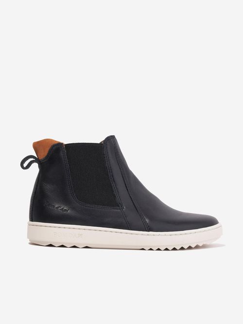 Boys Leather Wouf New Jod Boots in Black