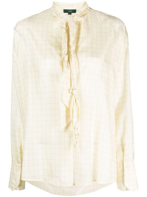 Marion tie-detail shirt - Yellow