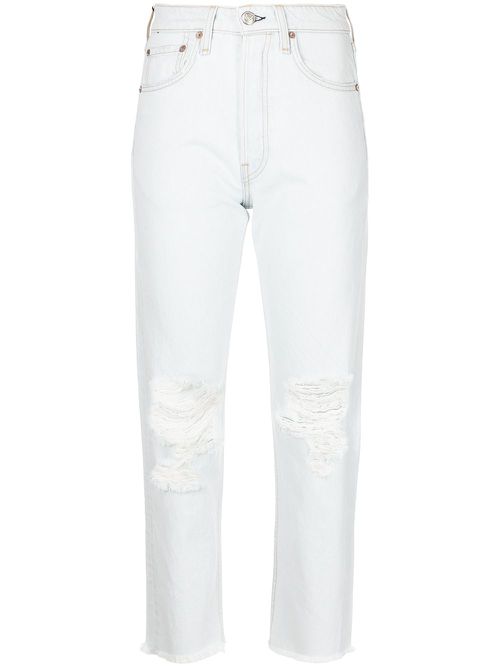 Maya high-rise slim-cut jeans - Blue