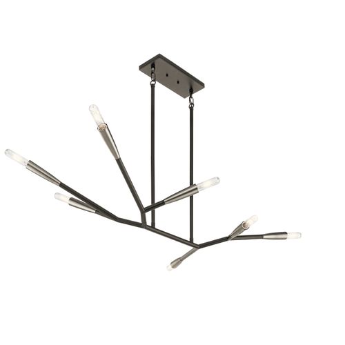 Branches 49.25" 7-Light Chandelier in Black