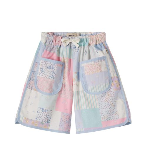 Carrie patchwork cotton shorts