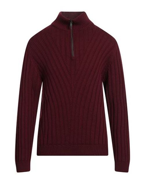 Man Turtleneck Plum Size 36 Wool