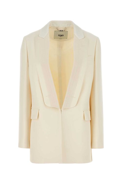 Tuxedo Blazer — White