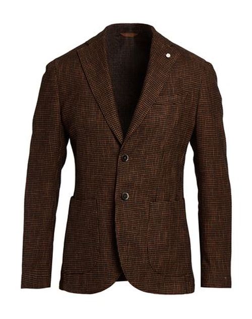 Man Blazer Light brown Size 42 Cotton, Wool, Polyamide