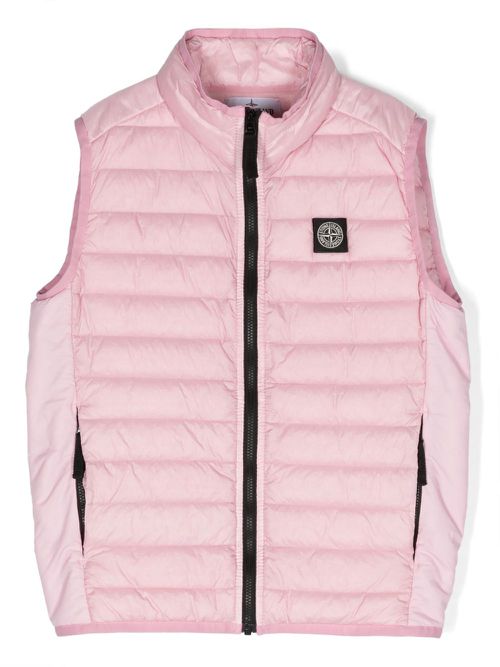 Quilted down gilet - Pink