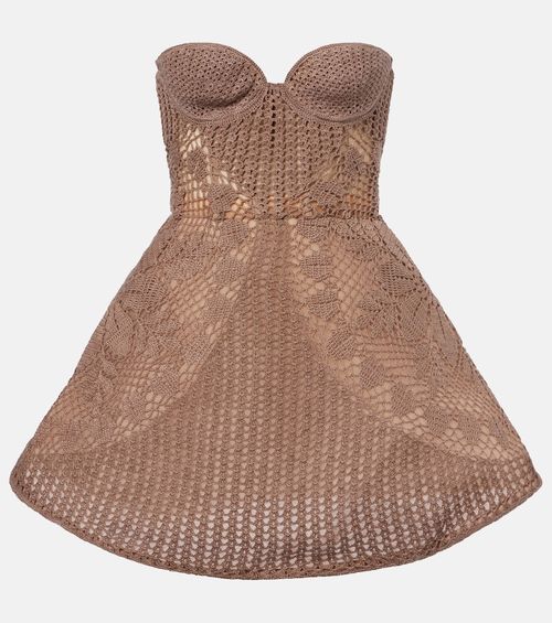 Crochet cotton corset dress