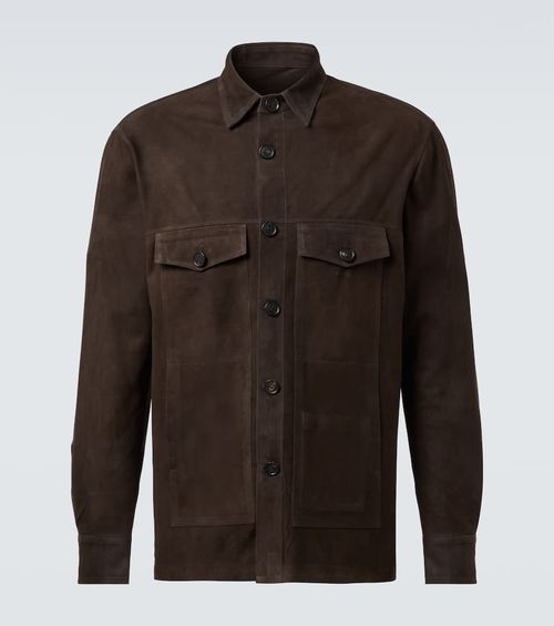 Suede field jacket