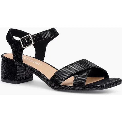 Hotter Women's Riviera Womens Block Heel Sandals - Black
