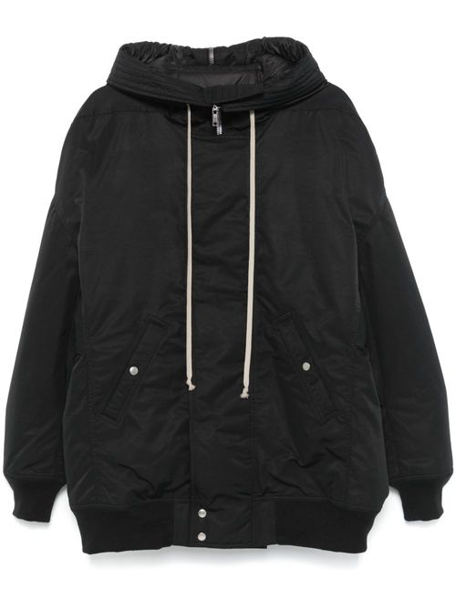 Hooded bomber jacket - Black