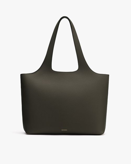 Women's System Zipper Tote 16-Inch Bag in Dark Green