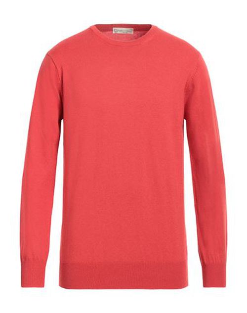 Cashmere Company Man Sweater Tomato red Size 40 Wool, Cashmere