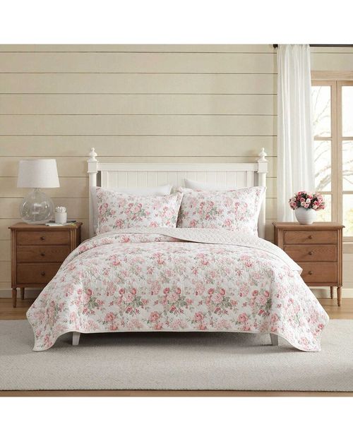 Rosemoore/Amberley Vine Cotton Percale Quilt Set
