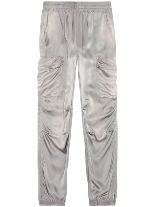 P-Mirow satin cargo trousers - Grey
