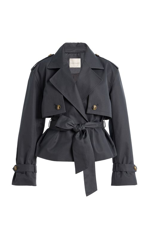 The Cropped Charles Cotton-Blend Trench Coat - Moda Operandi