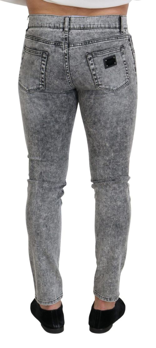Gray Stone Wash Slim Fit Jeans — Gray