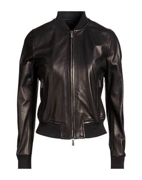 Woman Jacket Black Size 2 Leather